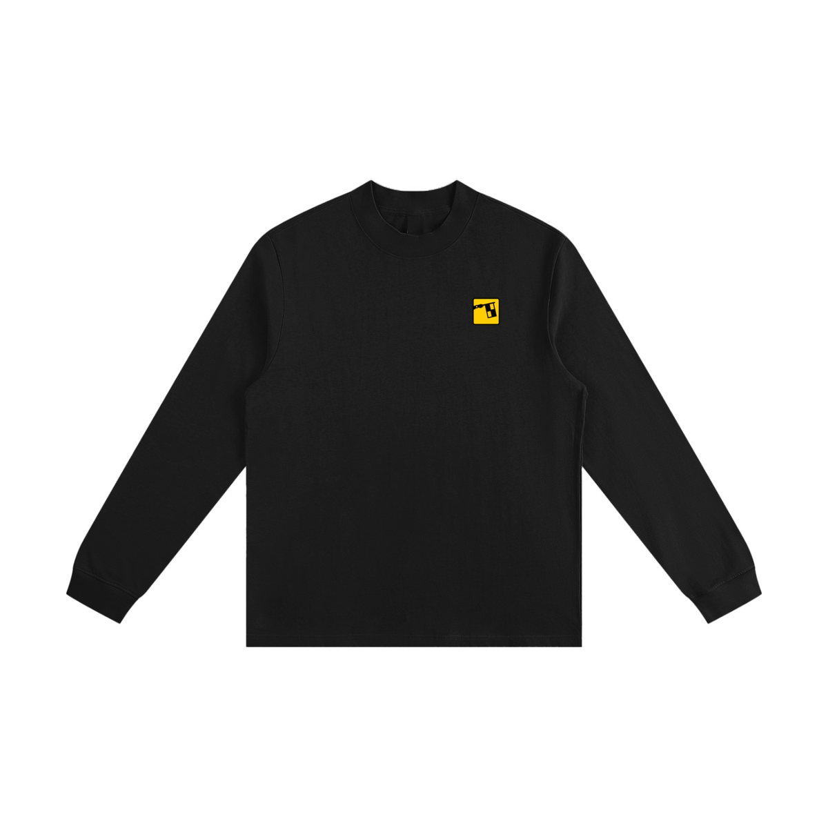 Flag Up Mock Neck Sweatshirt