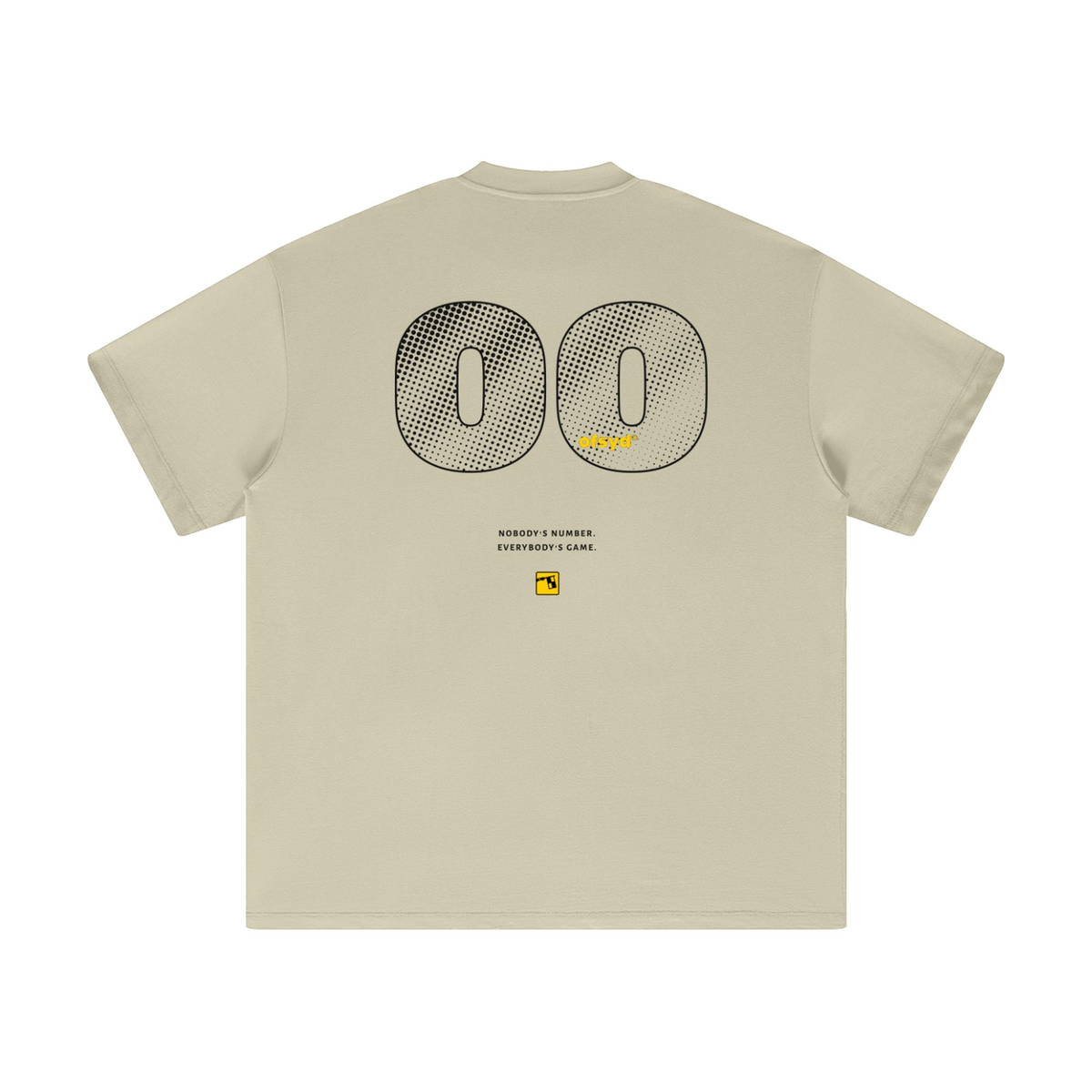 Nobody's Number Heavyweight Tee — Light Colors