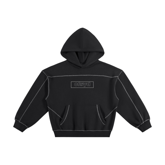 OFSYD Tonal Box Contrast-Stitch Hoodie